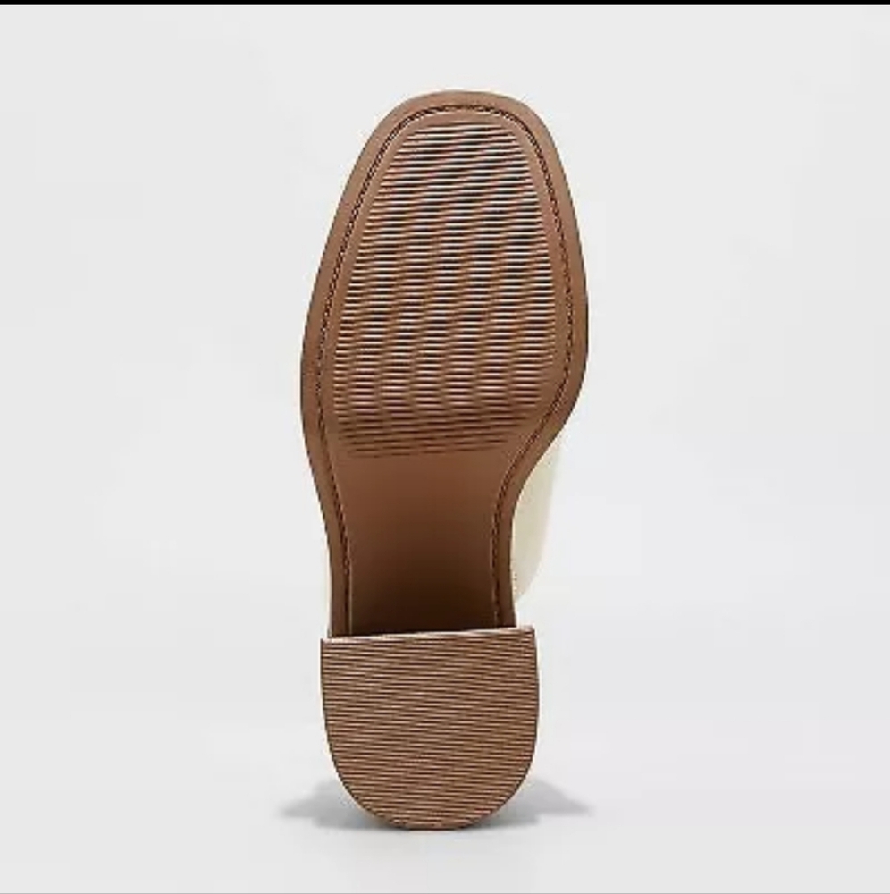 Universal Thread Tess Platform Mules Cream Size 10 NIB - Picture 4 of 6